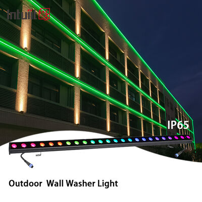 Buiten IP65 LED wandwasser licht RGBW 24 * 2W 4-in-1 DMX512 lineaire stage verlichtingsbalk voor architectuur landschap Gebouw buiten inrichting