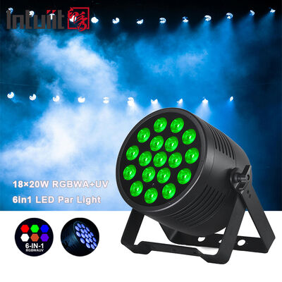 Buiten IP65 waterdicht LED Par Light 18x20W RGBWA UV 6in1 Professionele Stage Wash Lighting DMX DJ Can voor evenementen Stadion Club