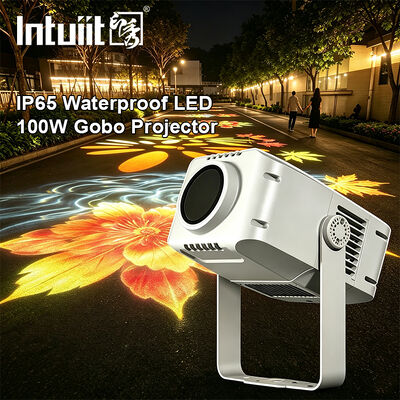 100W Logo Gobo Projector Light   IP65 Outdoor DMX512 Custom Pattern Projection voor reclame, gebouw en evenementen