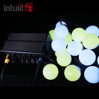 Commerciële RGB van het Koordlichten van de Kleuren Veranderende Bol de Slingerbollen 240v