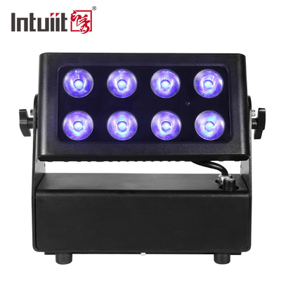 IP65 waterdichte Openluchtmuurwasmachine 8*15W 4 in 1 RGBW Geleid het Stadiumlicht van de Batterijmuur